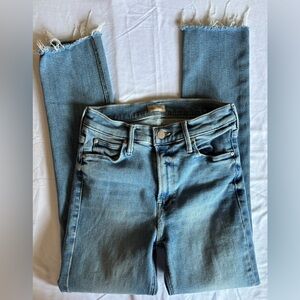 MOTHER Blue Ankle & Cropped Jeans